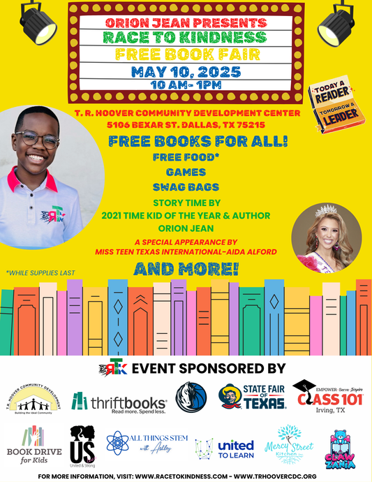 Orion Jean Presents - Race To Kindness Book Fair