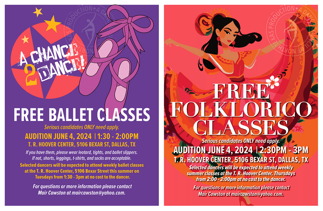 DANCER AUDITION - BALLET & FOLKLORICO CLASSES